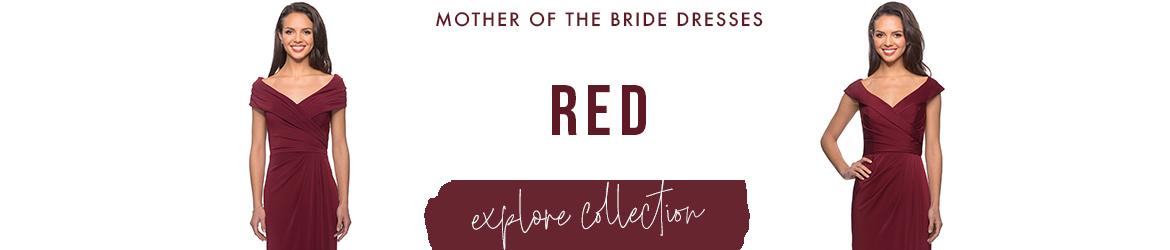 Picture of: Red and Burgundy Mother of the Bride Dresses