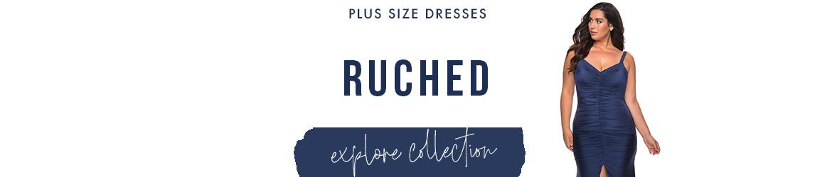 Picture of: Ruched Plus Size Dresses