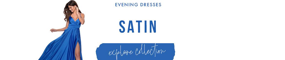 Satin Evening Gowns and Satin Formal Dresses
