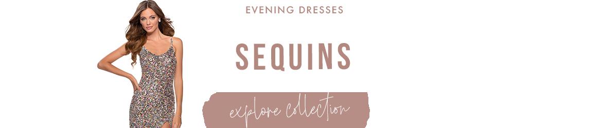 Sequin evening dresses