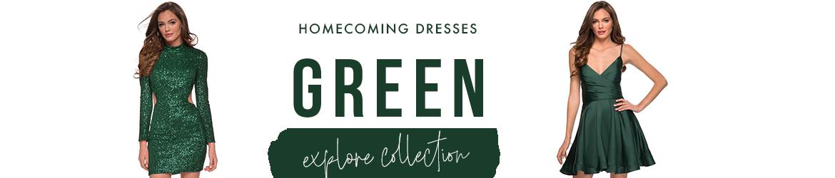 Green homecoming dresses