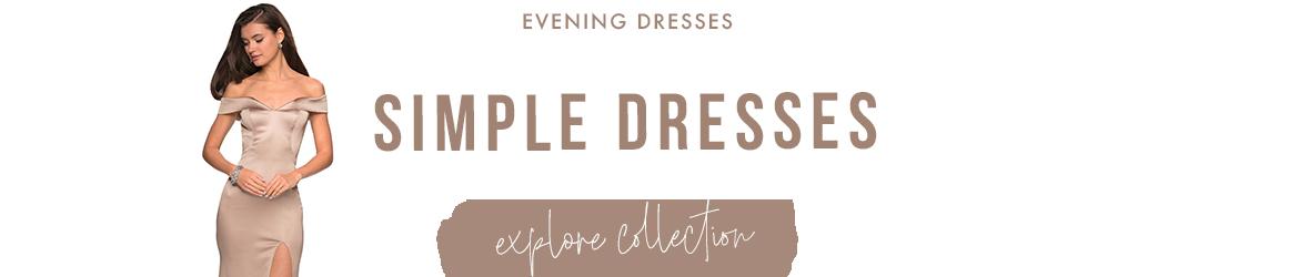 Simple Evening Gowns and Simple Formal Dresses