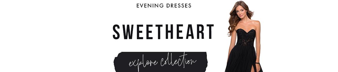Sweetheart evening dresses