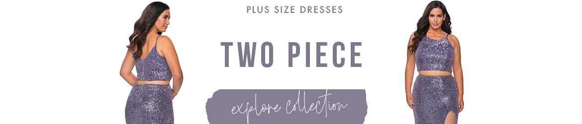 Picture of: Two Piece Plus Size Dresses