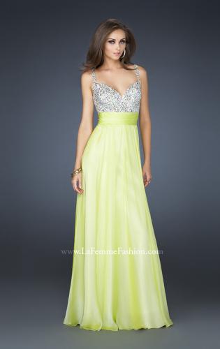 Picture of: Jewel Encrusted Prom Gown with A-line Skirt in Red, Style: 16802, Detail Picture 11