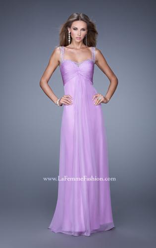 Picture of: Sweetheart Chiffon Prom Dress with Embellishments in Purple, Style: 20678, Main Picture