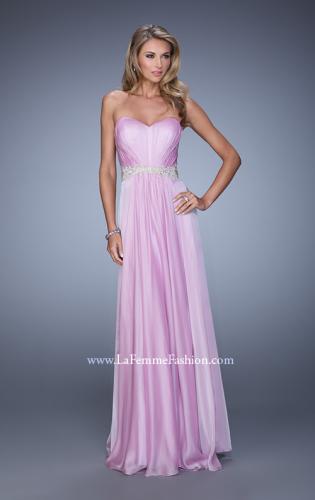 Picture of: Elegant Long Prom Dress with Beaded Embroidery in Purple, Style: 21177, Detail Picture 2
