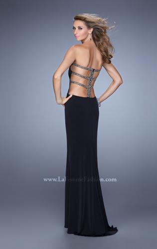 Picture of: Bold Jersey Prom Dress with Sweetheart Neckline in Black, Style: 21265, Main Picture