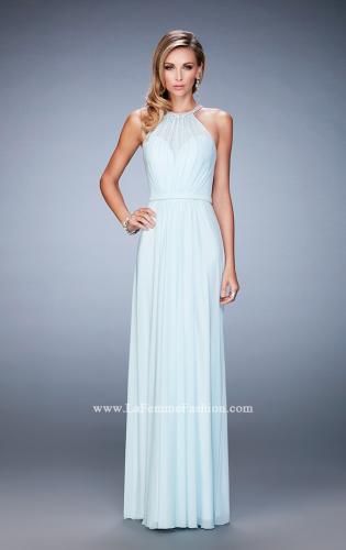 Picture of: Long Prom Dress with High Neck and Rhinestones, Style: 21974, Detail Picture 1