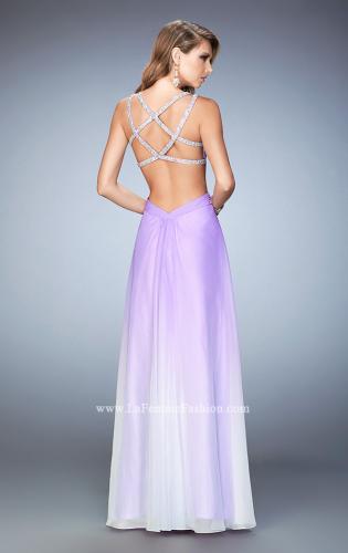 purple ombre gown
