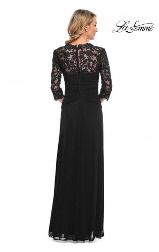 Picture of: Jersey Gown with Knot Detail and Lace Sleeves, Style: 23244, Detail Picture 9