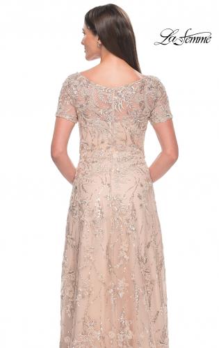 Picture of: Gorgeous Beaded Mother of the Bride Dress with High Neckline in Blush, Style: 31639, Detail Picture 2