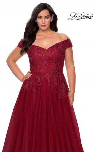 plus size lace burgundy dress