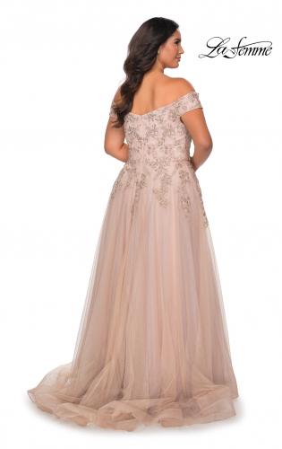 plus size champagne evening gowns