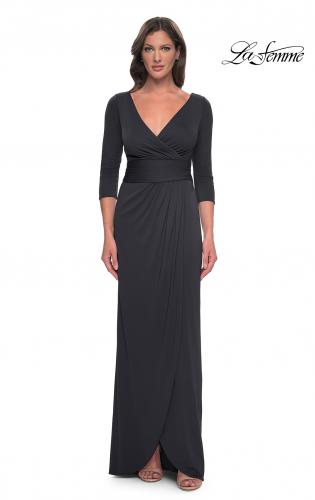 ワンピース BAU by Bride And You HEIDI Vneck flared long dress (Charcoal Designer fashion, Seoul-fully created | W Concept