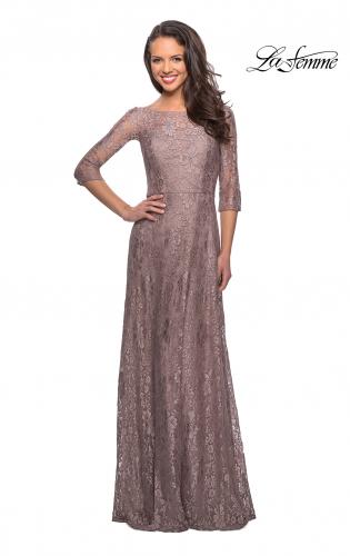 mother of the bride long sleeve dress