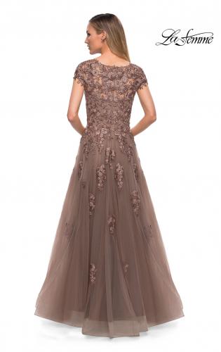 Brown Tulle Ball Gown Vintage Chocolate Quince Dress FD2788 – Viniodress