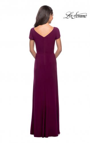 berry evening dress