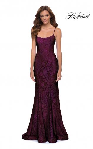 berry evening gown