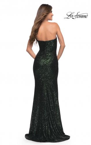 Picture of: Strapless Ruched Sequin Gown in Gorgeous Colors, Style: 29675, Detail Picture 16