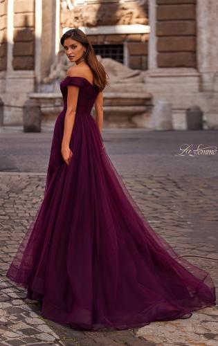 The Maroon Off Shoulder Gown – Archana Kochhar India