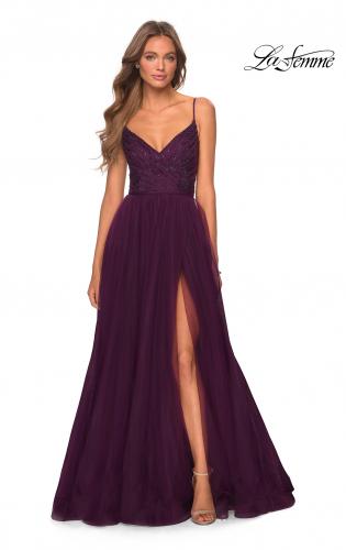 plum colored formal dresses