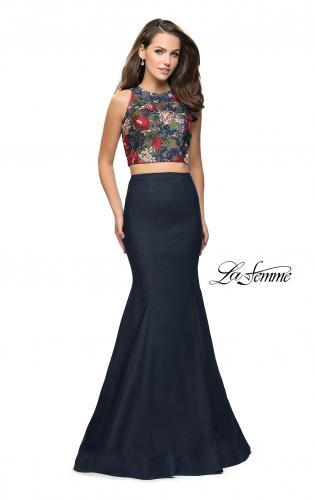 denim prom dress