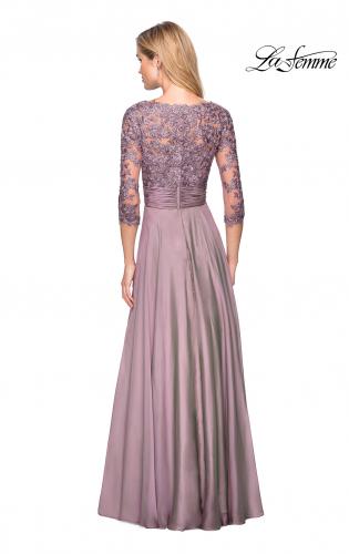 mother of bride purple dress