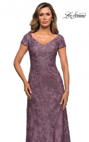 lilac mother of the bride dress