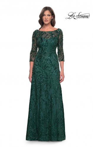 Emerald Green Velvet Dress Elegant Wedding Evening Party Long