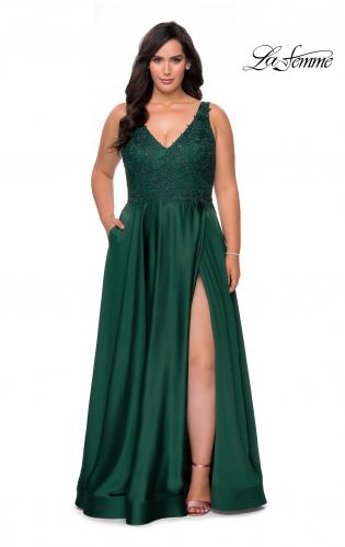 green formal dress plus size