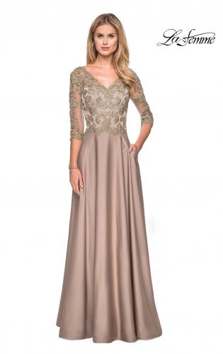 rose gold mother of the bride gown