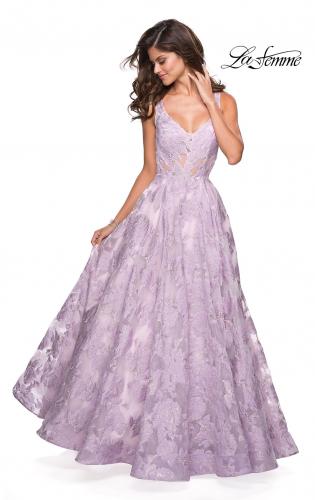 lavender long formal dress