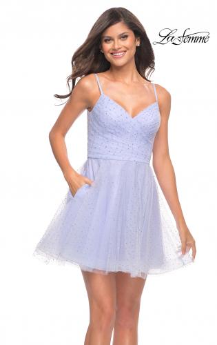 periwinkle hoco dress