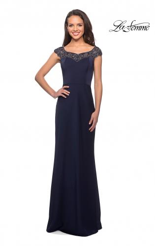 French Novelty: Alyce Paris 27504 Cap Sleeve Evening Gown