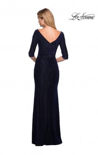velvet long frock