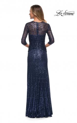 Three Quarter Sleeve Evening Dresses 