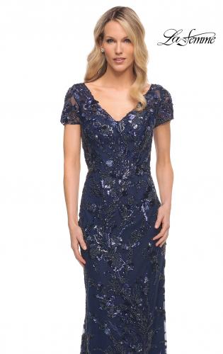 Navy Mother of the Bride Dresses and Mother of the Groom Gowns | La Femme