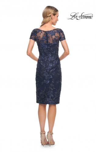 la femme sweetheart lace sheath dress