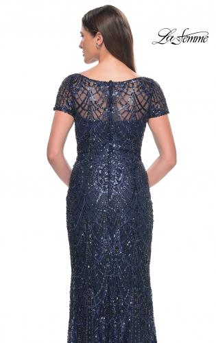 Picture of: Gorgeous Vintage Beaded Mother of the Bride Dress in Navy, Style: 31709, Detail Picture 2