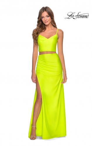 la femme yellow dress