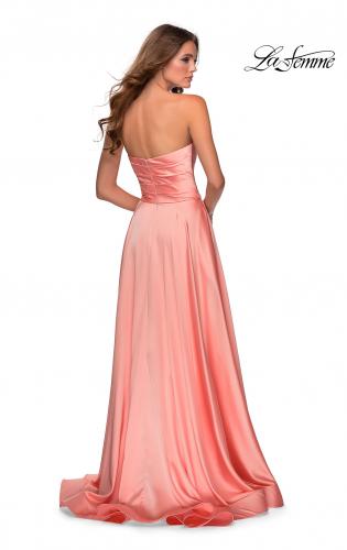 light orange prom dresses
