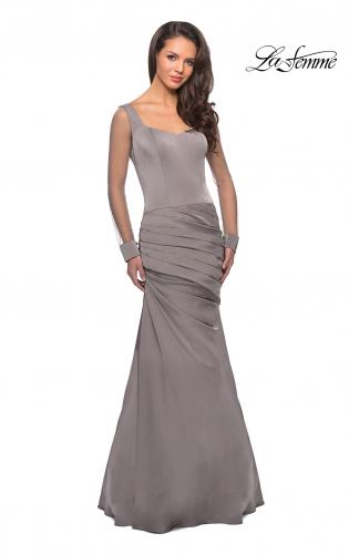 long sleeve jersey gown