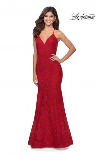 cherry red prom dresses