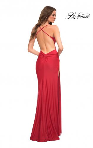 Picture of: Trendy Prom Dress with High Side Slit in Red, Style: 30437, Detail Picture 4