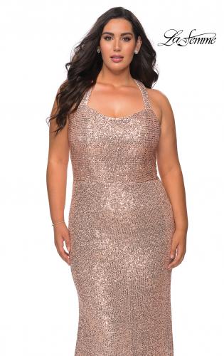 Gold Plus Size Dresses La Femme