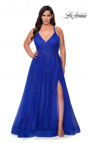 plus size royal blue dress for wedding