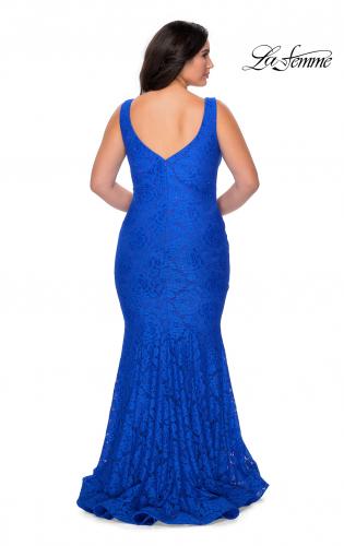 blue evening dresses plus size