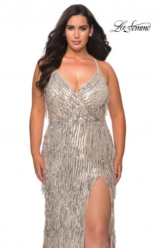 black and silver sequin dress plus size