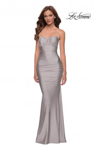 silver long gown